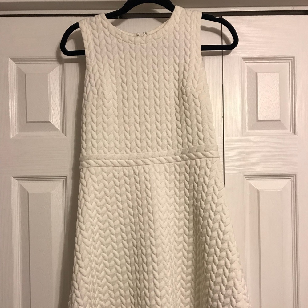 LOFT White Cableknit Dress